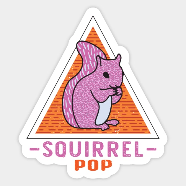 Squirrel Pop Graphic Sticker by Annelie